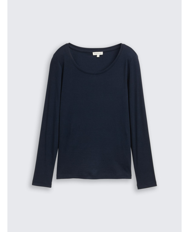 Basic shirt met lange mouwen