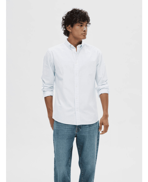 SLHSLIMRICK-POPLIN SHIRT LS NOOS