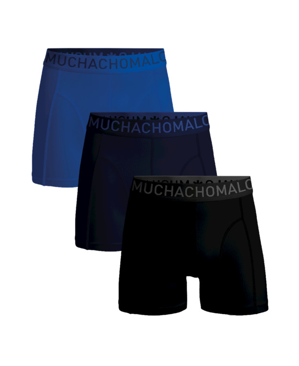 Heren 3-pack Boxershorts Microvezel Black/Blue/Blue