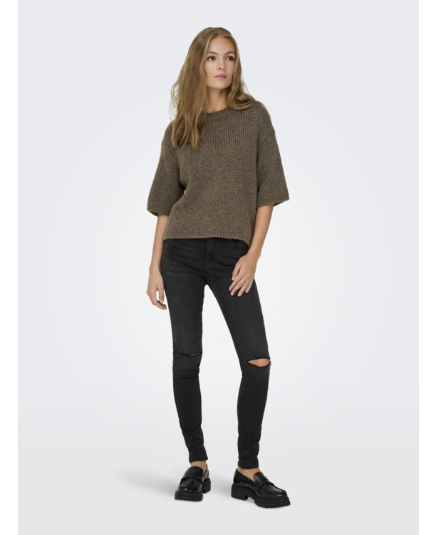 Knit Fit O-Neck 3/4 Sleeves (3/4)