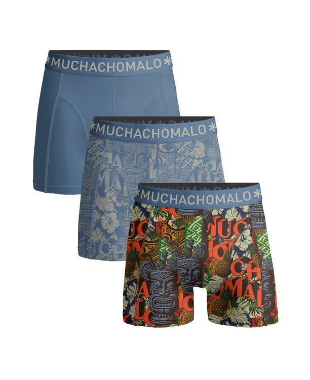 Heren 3-Pack Boxershorts Print/Print/Effen