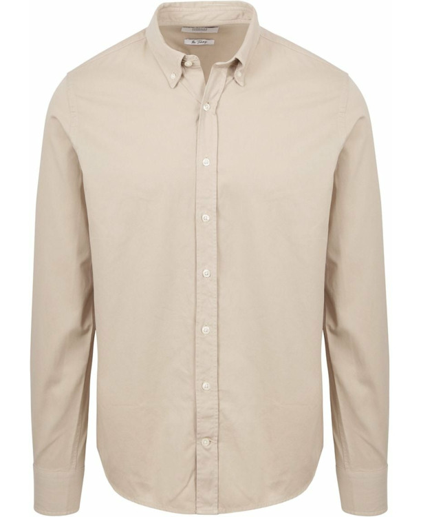 King Essentials The Tommy Overhemd Beige
