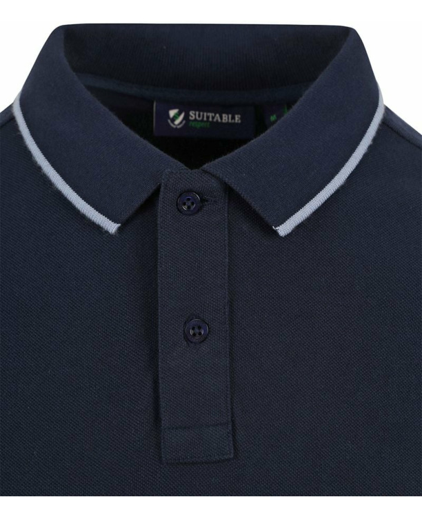 Suitable Respect Polo Tip Ferry Navy