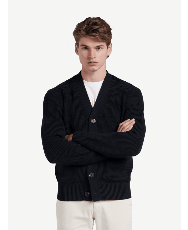 No Label Heren vest Boston Heavy-knit