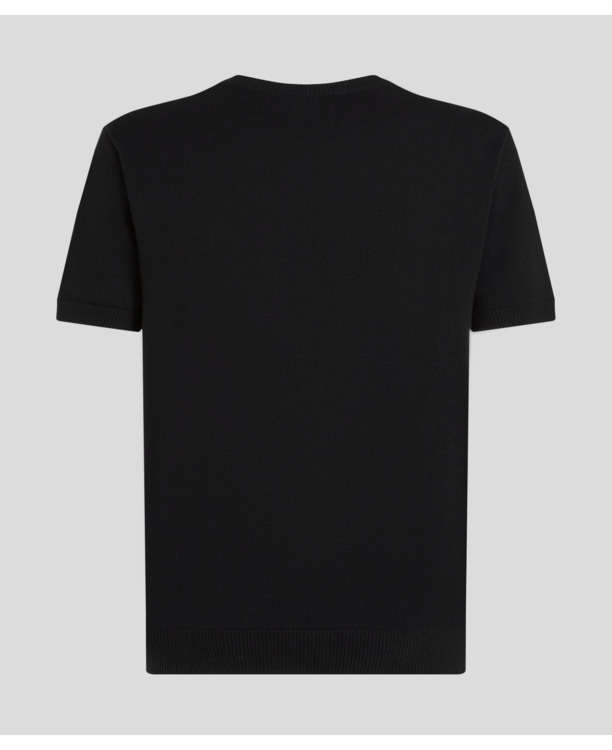 LOGO PATCH KNIT TEE
