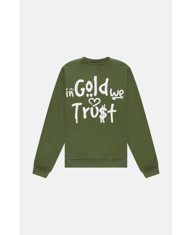 De Graffiti Trui Groen Unisex
