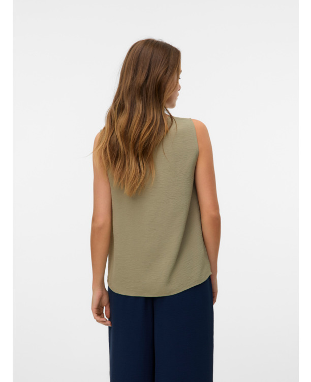 VMALVA S/L V-NECK TOP WVN NOOS