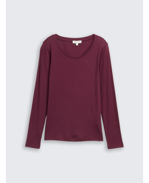 Basic shirt met lange mouwen