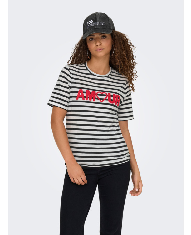 ONLKIKO LIFE S/S O-NECK TERRY TOP C