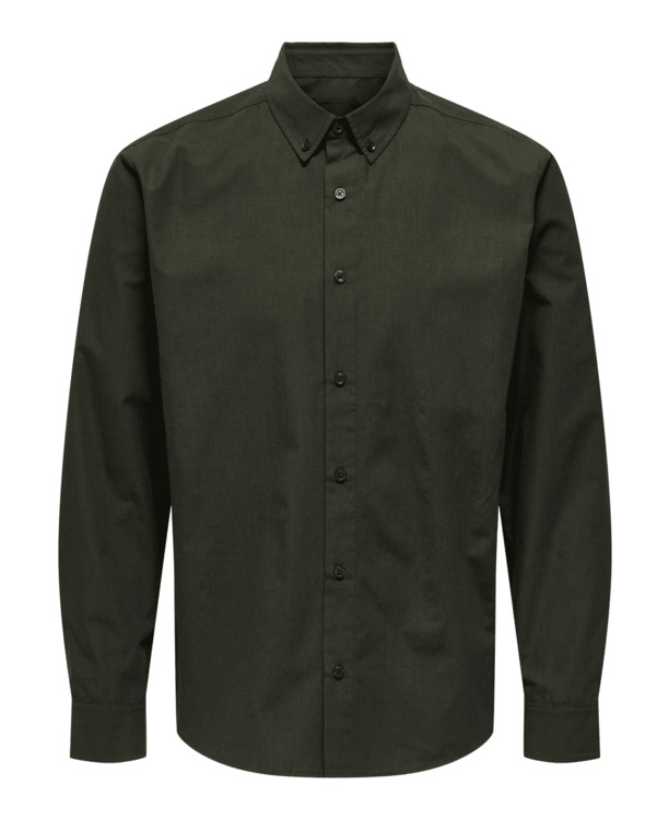 Regular Fit Overhemdkraag Lange Mouwen (L/M) Heren