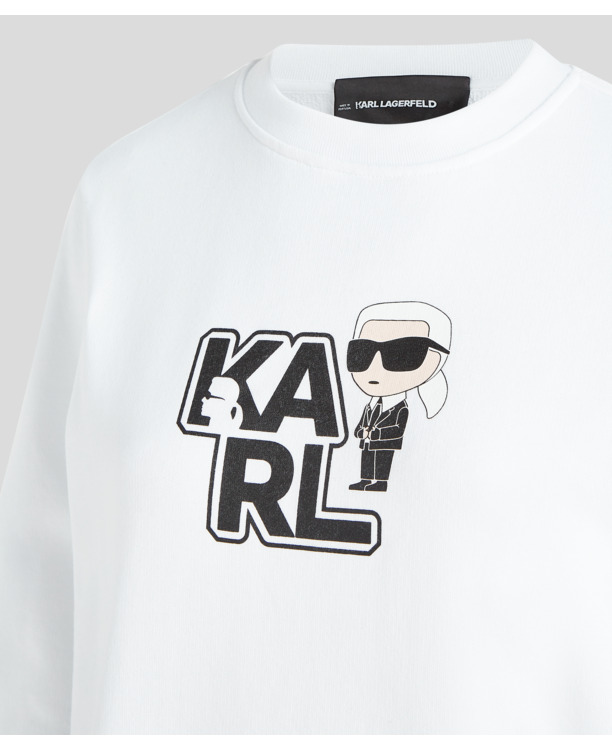 VARSITY KARL PRINT SWEATSHIRT