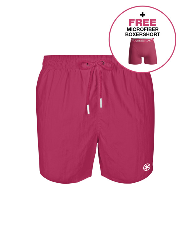 Heren Zwembroek Effen Pinkish Red