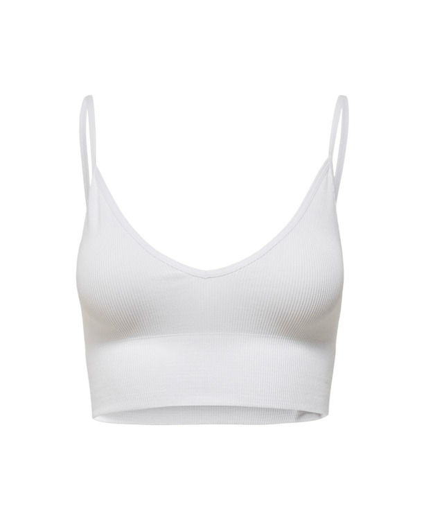 ONLVICKY RIB SEAMLESS VNECK TOP NOOS ACC