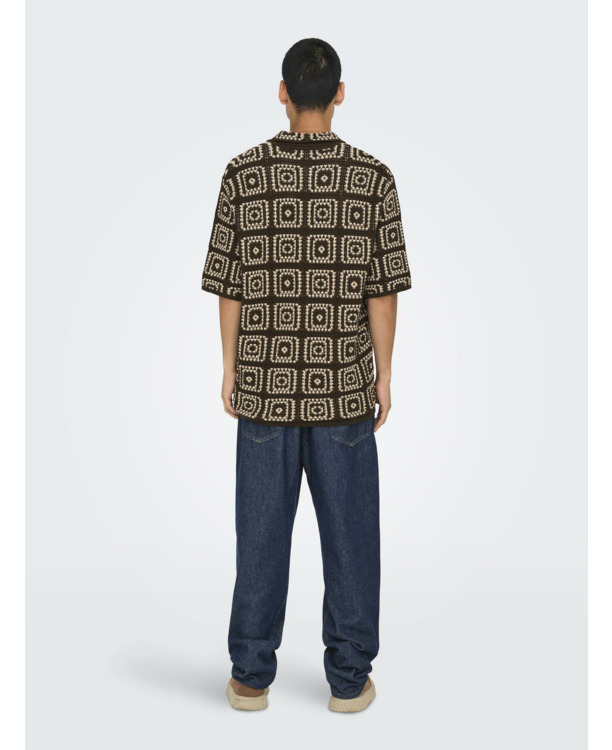 Relaxed Fit Shirt Kraag Korte Mouwen (K/M) Heren