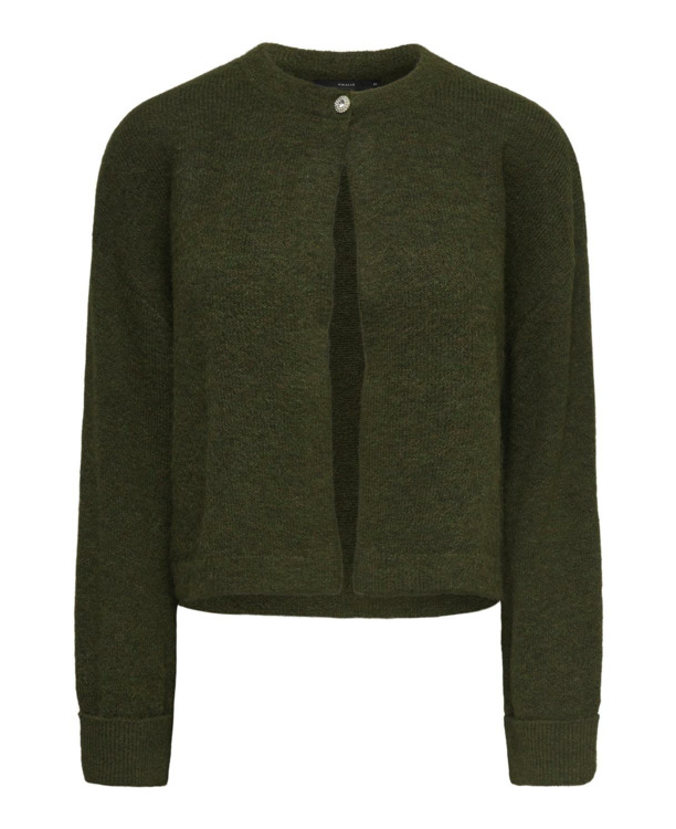 Regular Fit O-Neck Long Sleeves (L/S) Gebreid vest met O-hals en lange mouwen