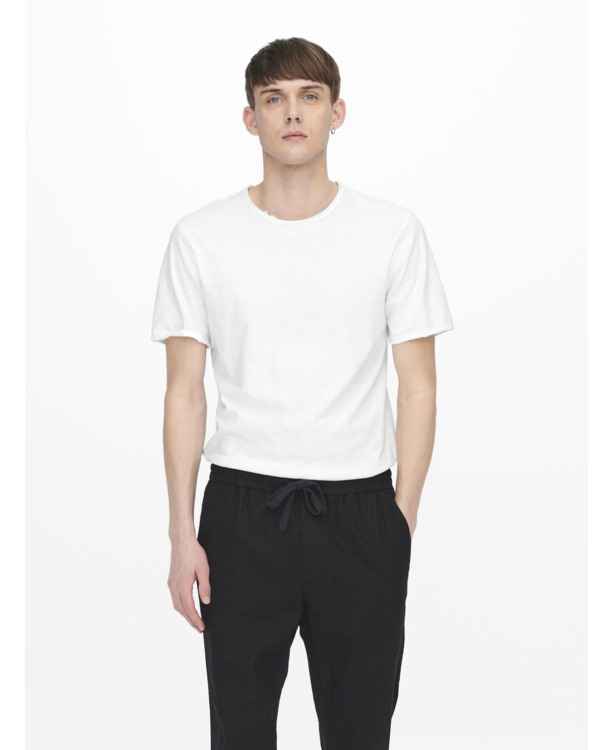 Lange lijn pasvorm O-hals korte mouwen (K/M) Heren