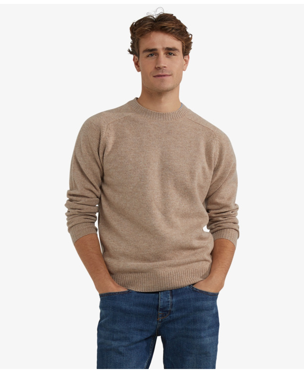 Lambswool Crew Neck sweater 100% Lambswool Heren