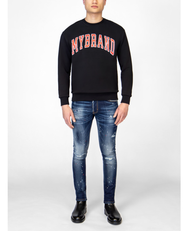 MIJN MERK VARSITY ROOD COLLEGE TRUI MANNEN