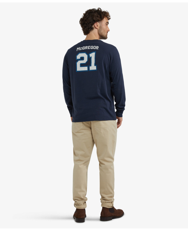 Graphic  T-Shirt Long Sleeve 100% Cotton Heren