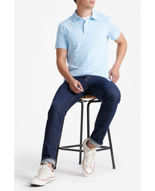 King Essentials The James Poloshirt Lichtblauw