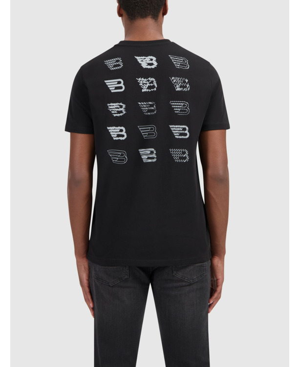 Krabbel Pictogram Logo T-shirt 100% Katoen Mannen