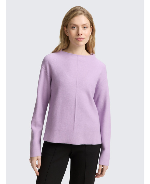 Uitgebreide trui met opstaande Kraag