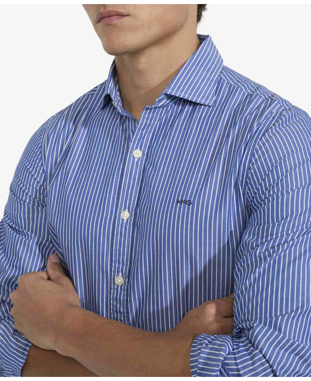Stripe Shirt 100% Cotton Heren
