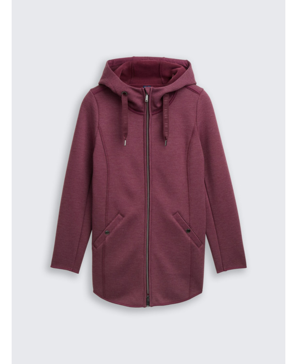 Hoodie-sweater in twilllook
