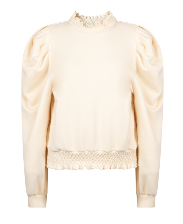 Aaiko Dames Ecru blouse Viscose Elastaan