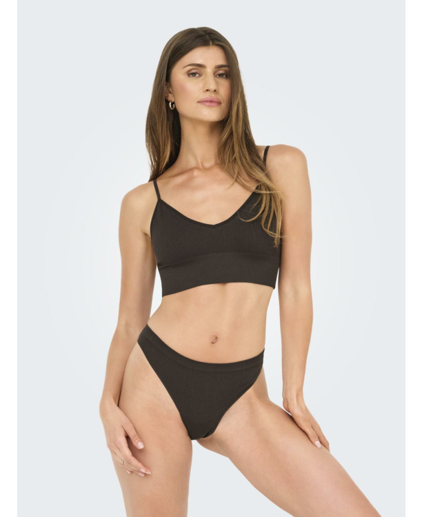 ONLVICKY RIB SEAMLESS VNECK TOP NOOS ACC