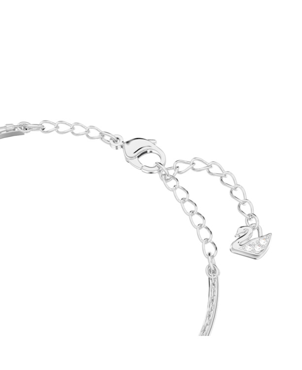 Sublima Round Soft Bangle Rhodium shiny Crystal