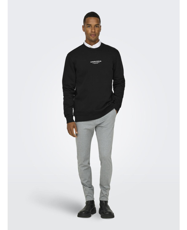 Regular Fit Crew Neck Lange Mouwen (L/S) Heren