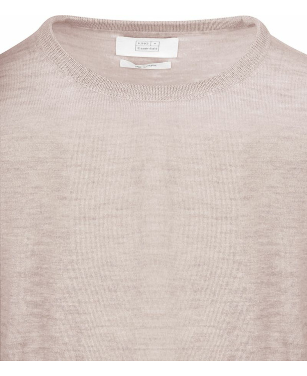 King Essentials The John Pullover Merino Greige