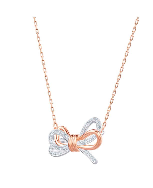 Lifelong Bow Pendant Medium Mixed Plating Crystal