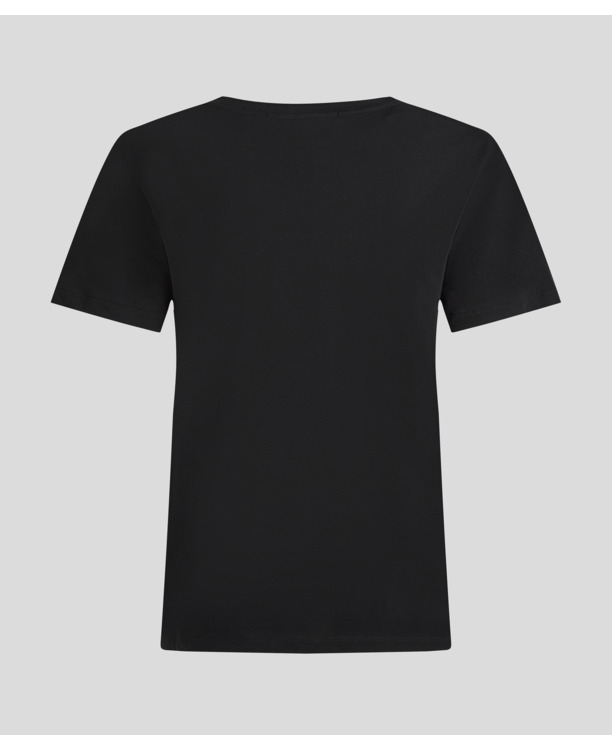 RUBBER PATCH V-NECK T-SHIRT