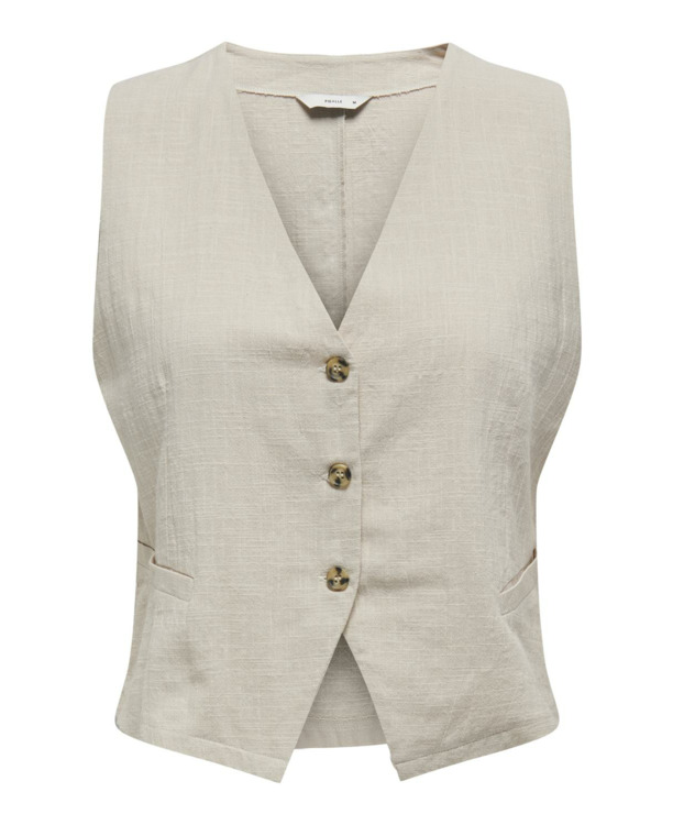 Regular Fit V-Neck Short Sleeves (S/S) Top met V-hals voor dagelijks gebruik met knoopsluiting