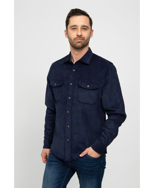 Suitable Overshirt Corduroy Navy