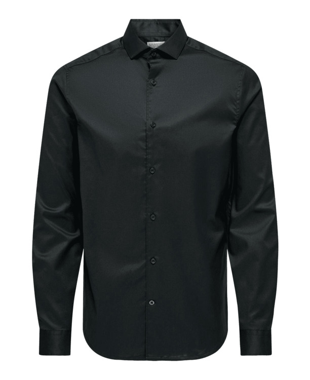 Slim Fit Overhemdkraag Lange Mouwen (L/M) Heren