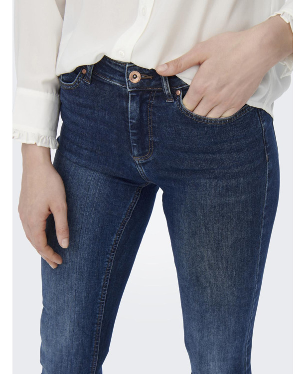 Flared Fit Jeans met uitlopende taille en uitlopende taille met zakken aan de voorkant