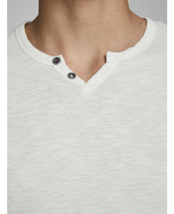 Slim Fit Split hals T-shirt (S/S)