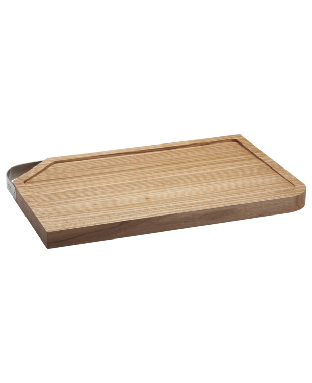 Snijplank 48x32 cm met roestvrij stalen handvat