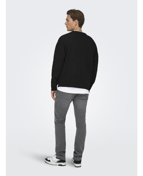 Relaxed Fit O-Hals Lange Mouwen Heren