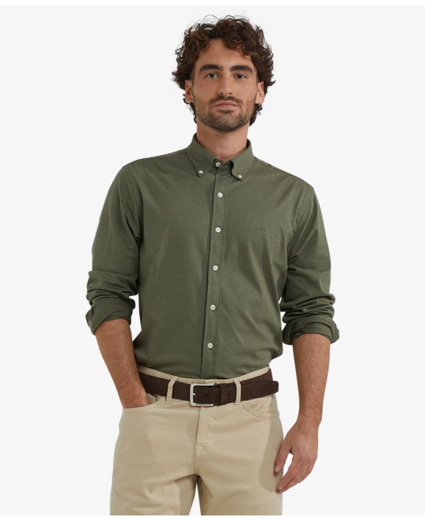 Stretch Pique Shirt Heren