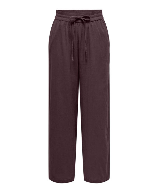 Regular Fit Basic elastische taillebroek met zijzakken