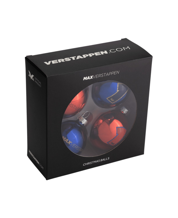 Kerstballen 4-pack - Max Verstappen