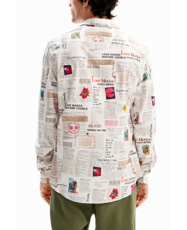 BERNAD SHIRT MET LANGE MOUWEN