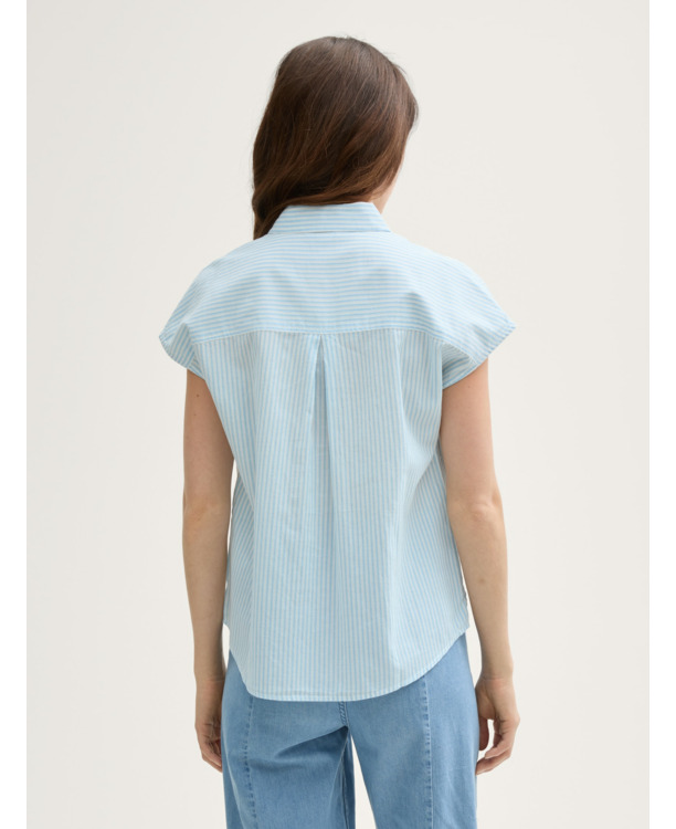 Henley shirt met streeppatroon