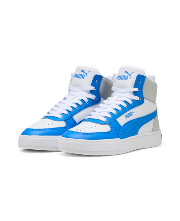 Caven Mid JR PUMA White-Racing Blue-Ash