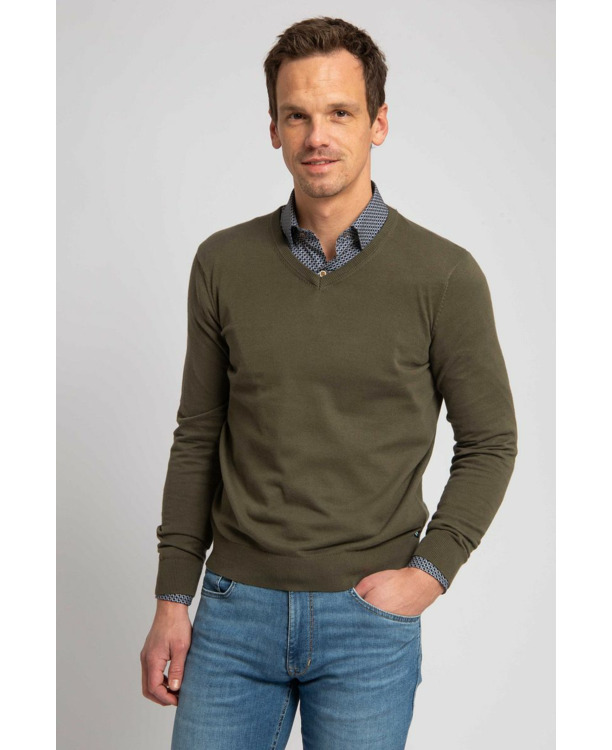 Suitable Respect Vinir Pullover Olijfgroen