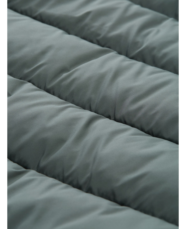 Lichtgewicht katoenen vest met opstaande kraag